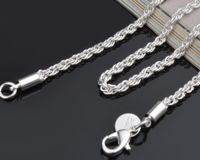 925 Sterling Silver Rope Chain