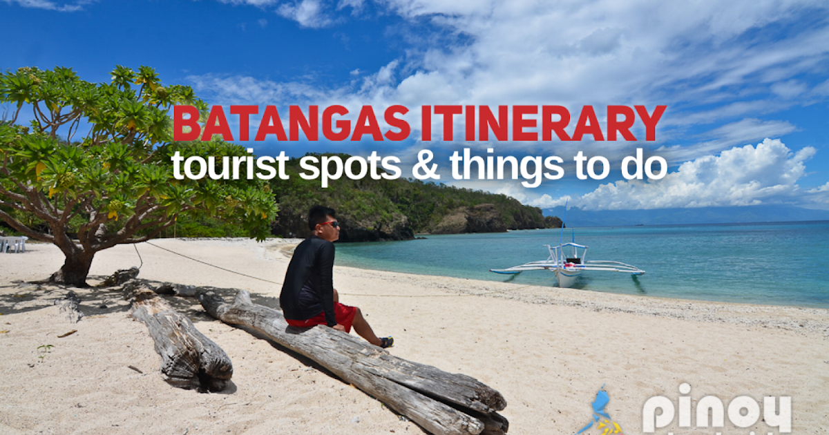batangas tourist spots itinerary 3 days