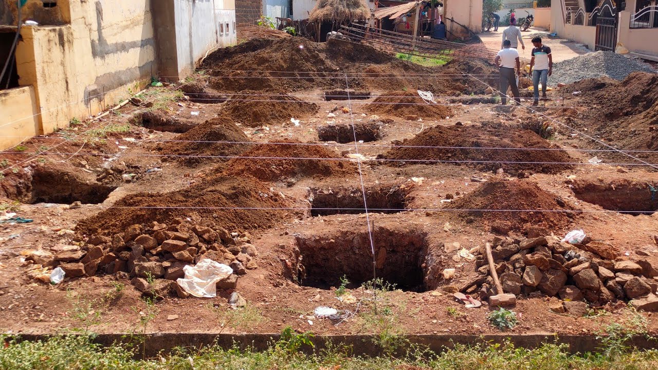 Soil excavation by machine and by hand Civil Engineering