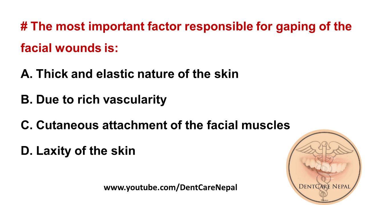 Dentosphere : World of Dentistry: Factor responsible for gaping of facial  wounds
