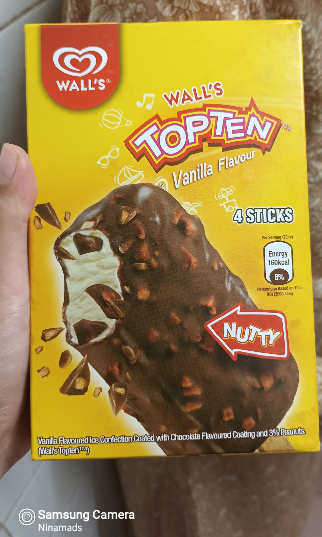 Wall's Top Ten Vanilla Ice Cream cik sukα taip