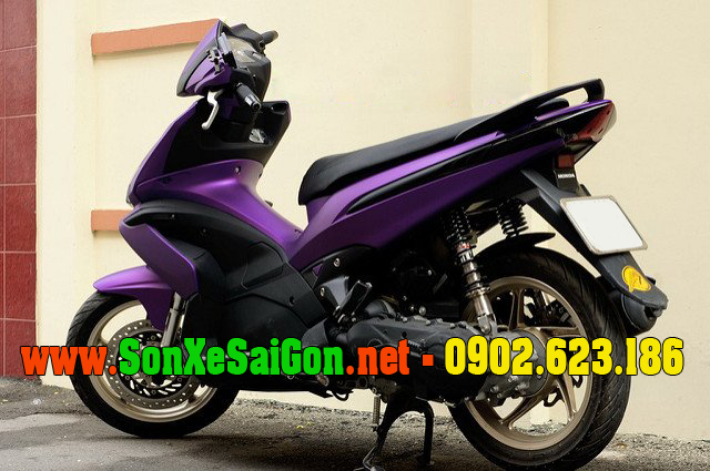 Mẫu sơn xe Honda Airblade màu tím nhám cực đẹp