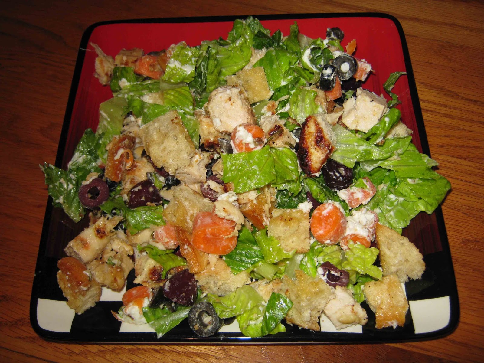 What Am I To Eat? Grilled Chicken Bread Salad