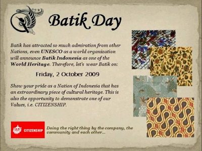Batik Day setiap tanggal 2 Oktober