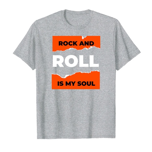 ÁO THUN COTTON UNISEX IN HÌNH ROCK ROLL IS MY SOUL 15179