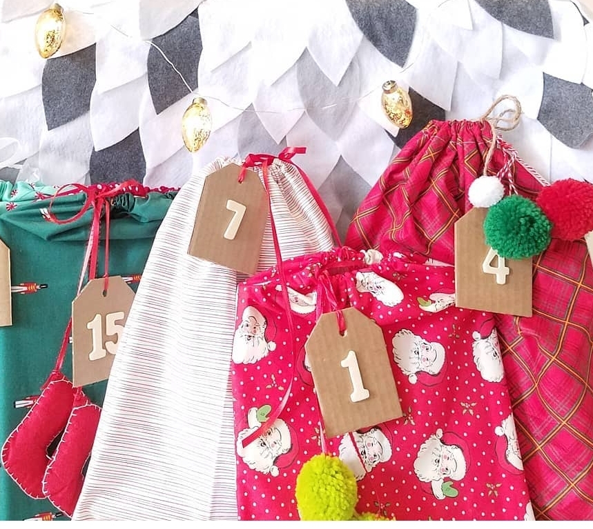 The Fletcher Farmhouse DIY Fabric Bags for Christmas