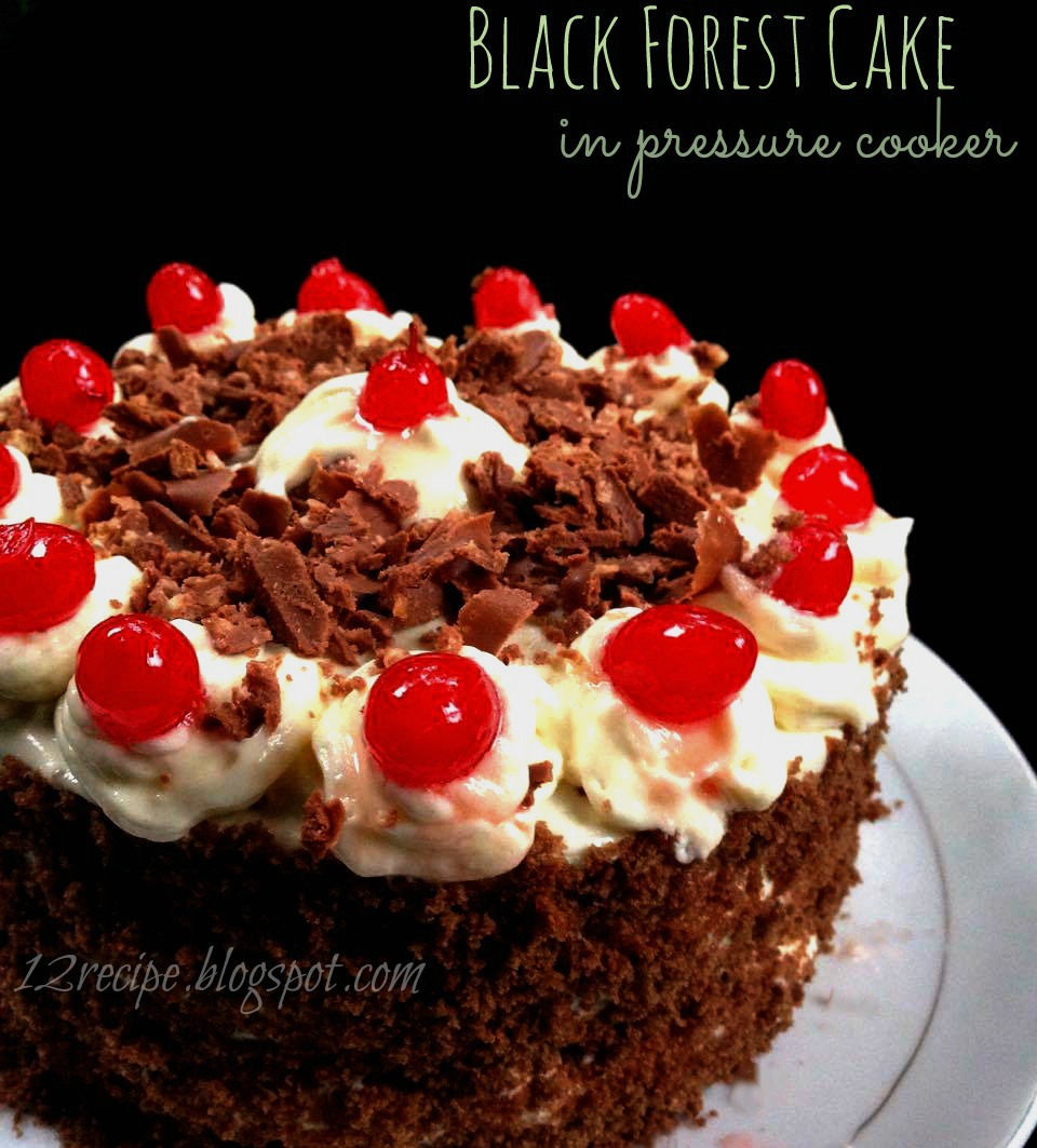 Black Forest Cake in Pressure Cooker Recipe Book