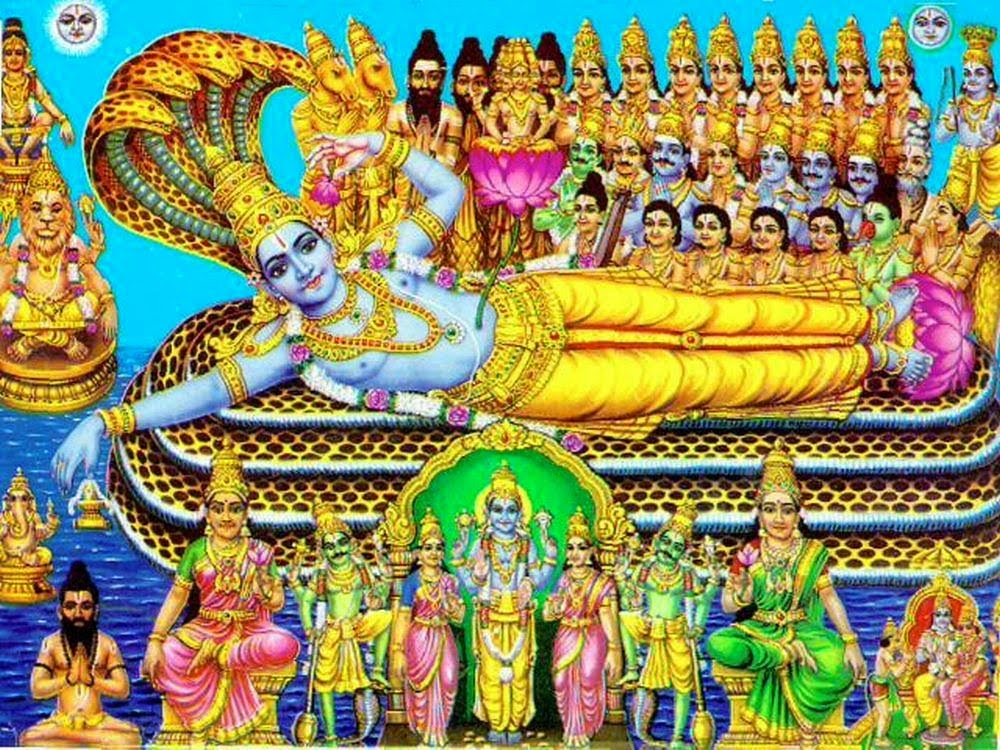 Perspective Vishnu and Shiva