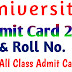  Rajasthan University admit Card 2021 : Download / BA bsc Bcom MA M.sc