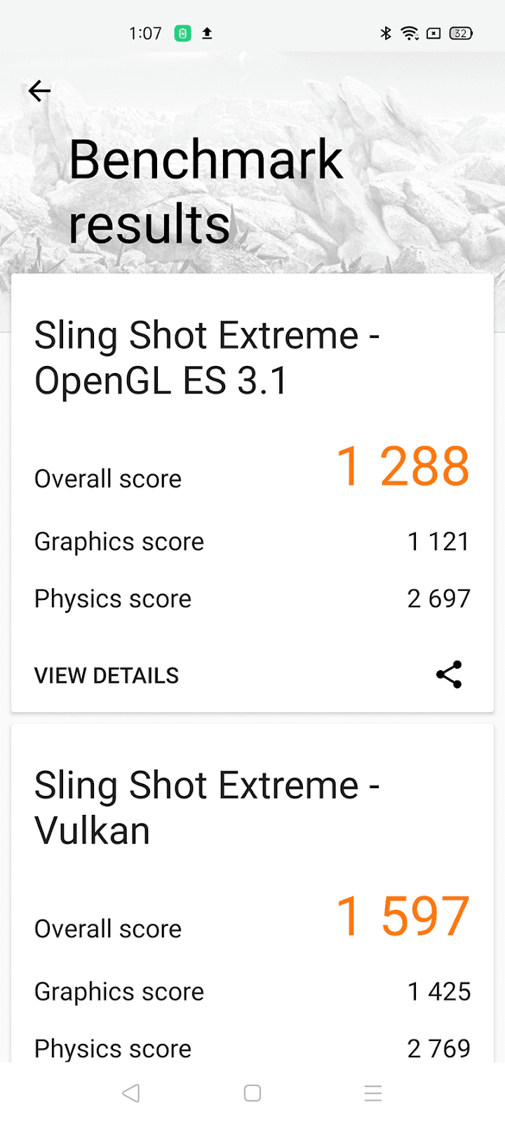 Benchmark scores OPPO Reno3 Pro