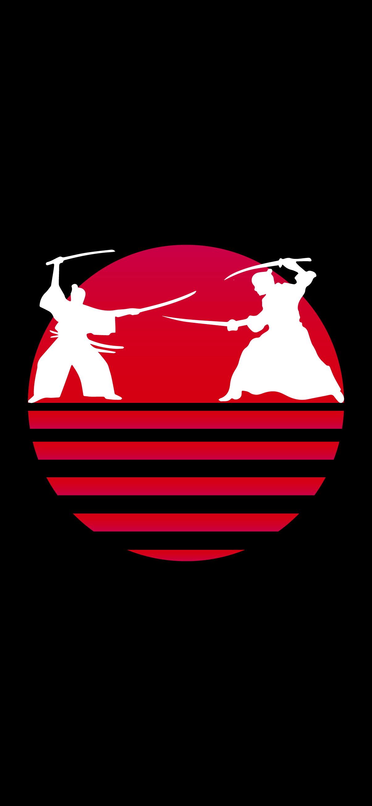 samurai synthwave phone wallpapers iphone flat
