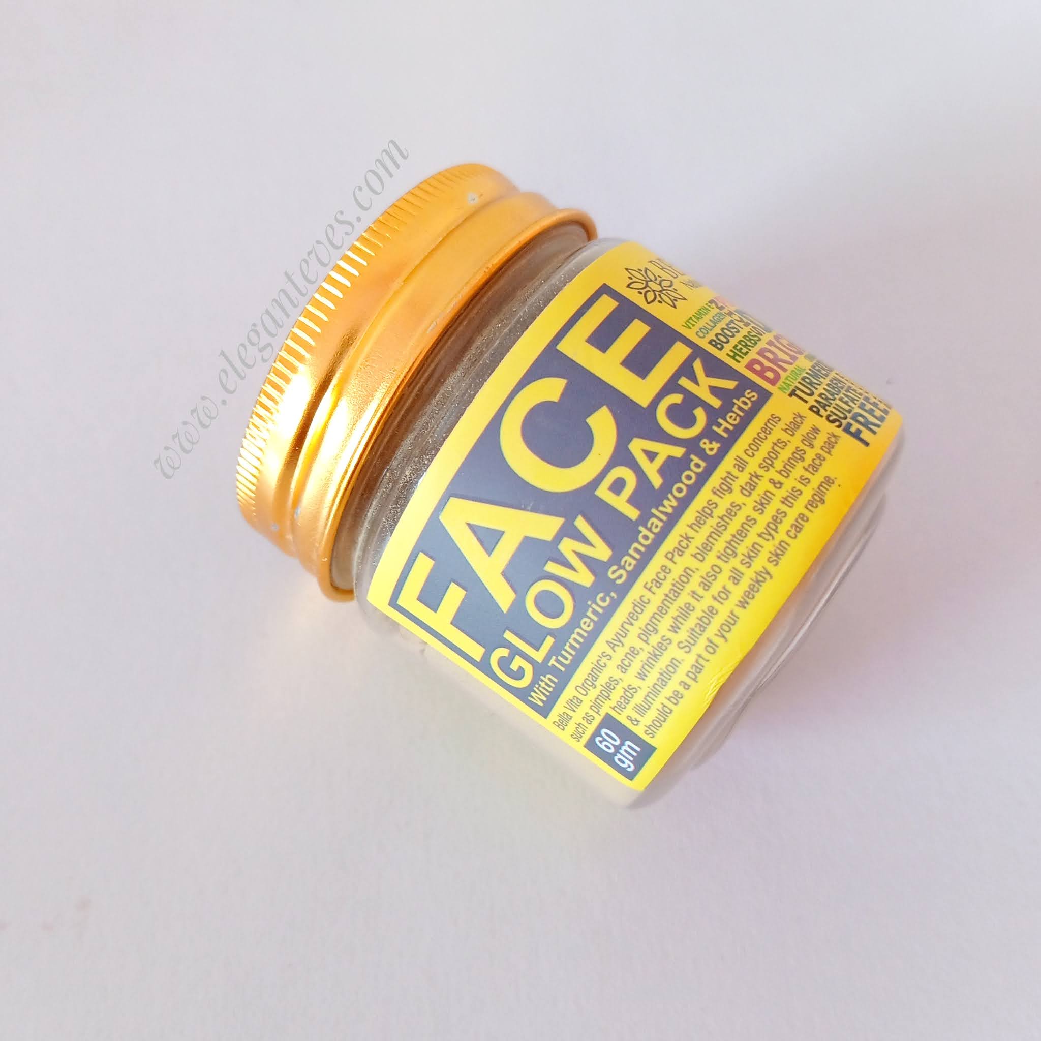 Review of Bella Vita Organic Face Glow Pack Elegant Eves