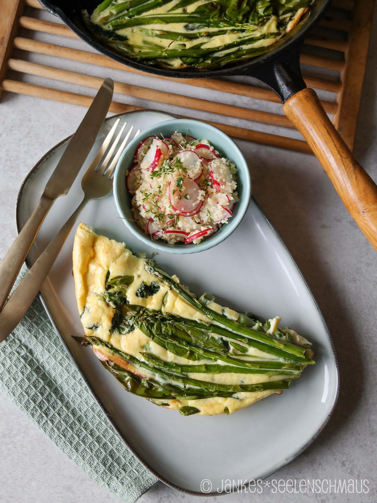 Frittata mit Frühlingsgemüse