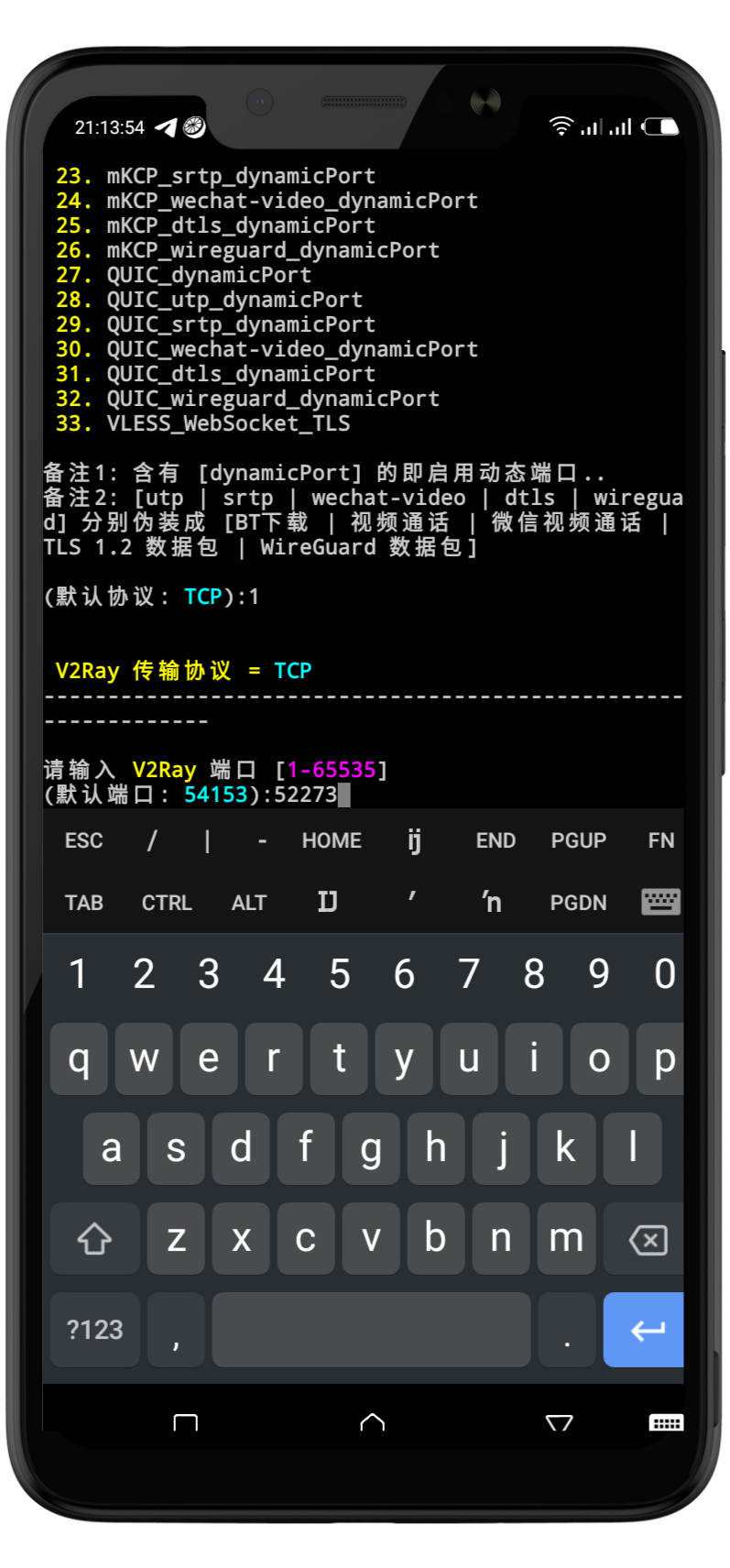 Wechat tcp port