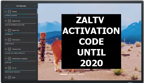 Zaltv Code Activation 2019 until 2020 ~ Free ZalTV Activation Code Update