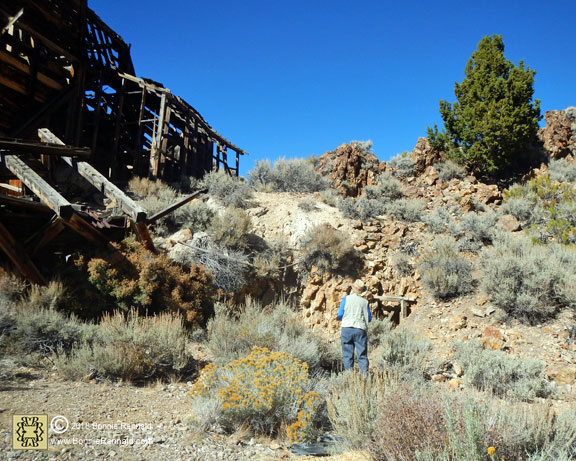 Photographer Bonnie Rannald at Chemung Mine