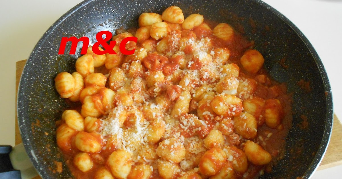mtematicaecucina Gnocchi di Patate con Sugo alla Pancetta