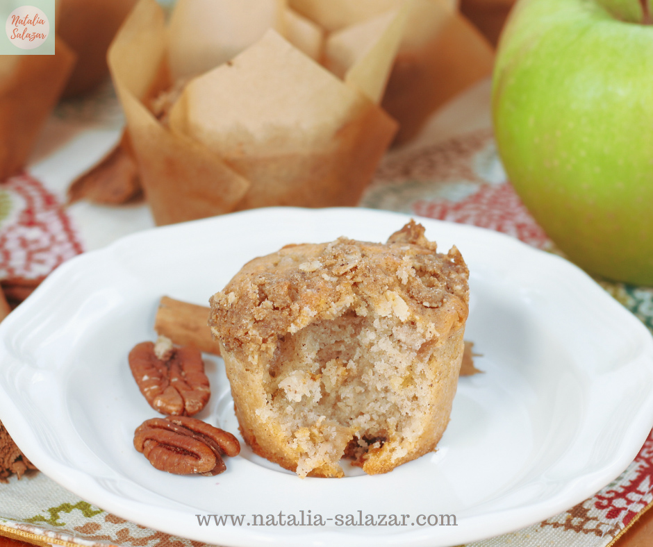 Receta de Muffins de Manzana y Canela esponjosos Natalia Salazar