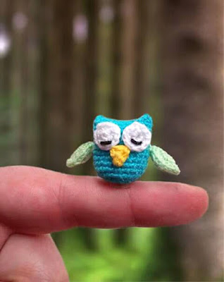 Sówka na szydełku amigurumi