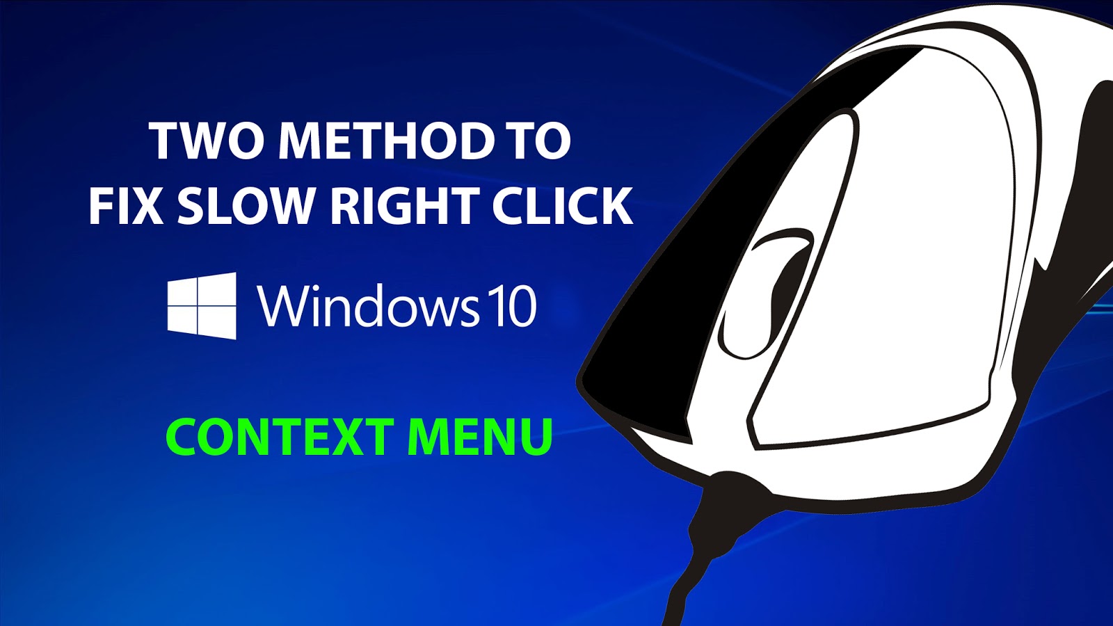 Right Mouse кнопка. Context button. The Slow Fix. Right fix