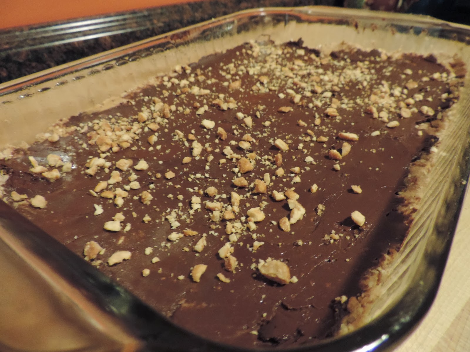 T.V. Recipe Review...Trisha Yearwood's NoBake Pretzle Peanut Butter