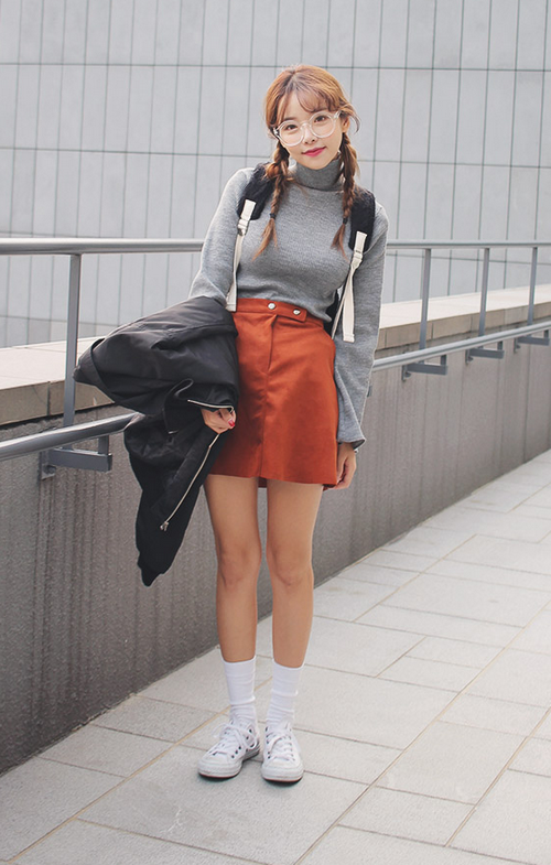 [Stylenanda] Tab Closed Mini A-Line Skirt | KSTYLICK - Latest Korean ...