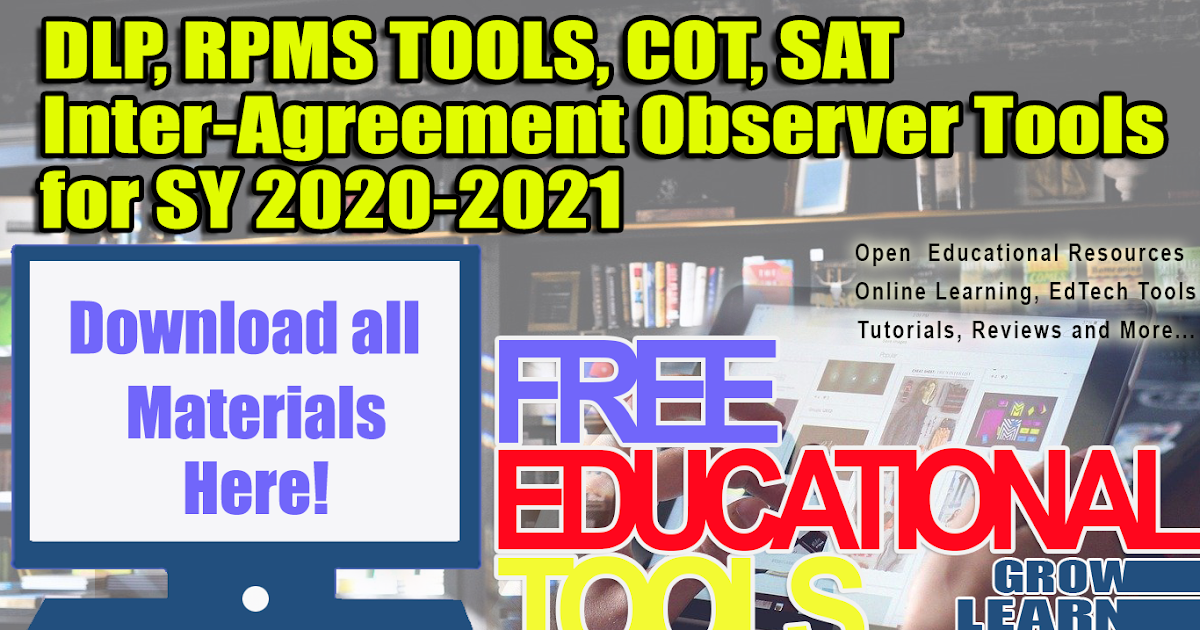 Lesson Plan Dlp Rpms Tools Cot S Forms For Sy 2020 2021 Download