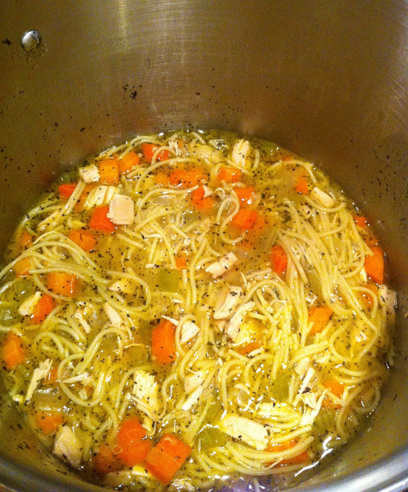 SAM SCHUERMAN Sam's Chicken Spaghetti Soup!