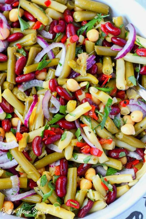 Marinated Four Bean Salad Healthy Recipes Smoothies