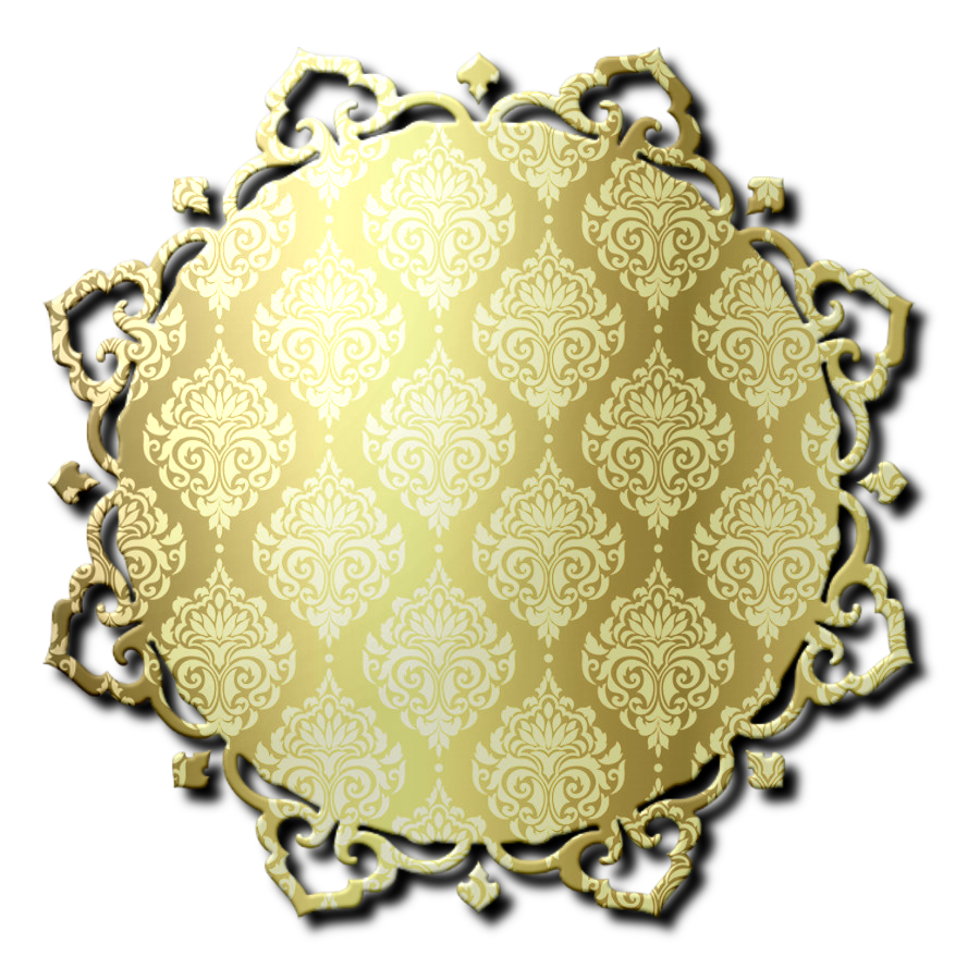 Monica Michielin Alphabets GOLDEN ALPHABET GOLDEN DAMASK, ICONS PNG