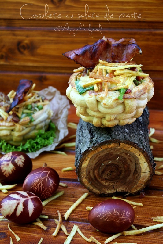 Cosulete cu salata de paste