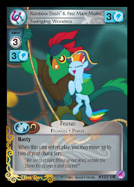 My Little Pony Rainbow Dash & First Mate Mullet, Swinging Wonders Seaquestria and Beyond CCG Card