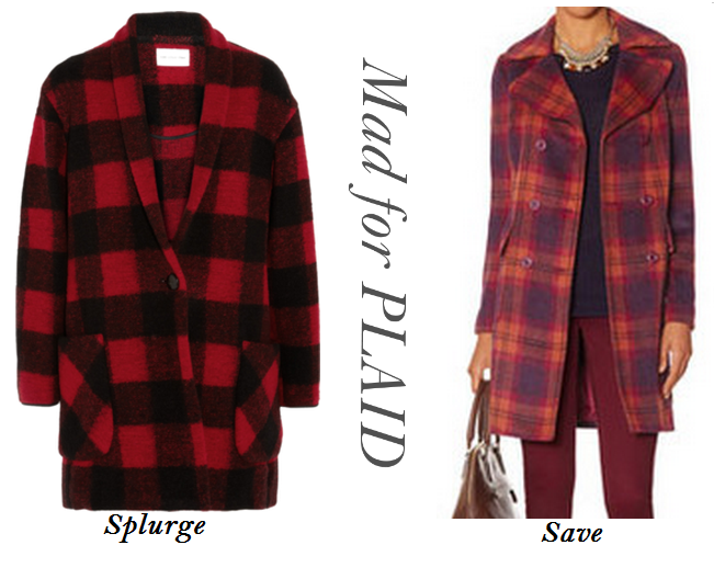 Plaid Coats, Tartan Coats, Plaid Coats Save vs Steal, Top Fall Fashion Trends 