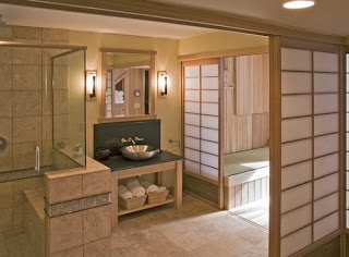 Baños en estilo japonés - Colores en Casa