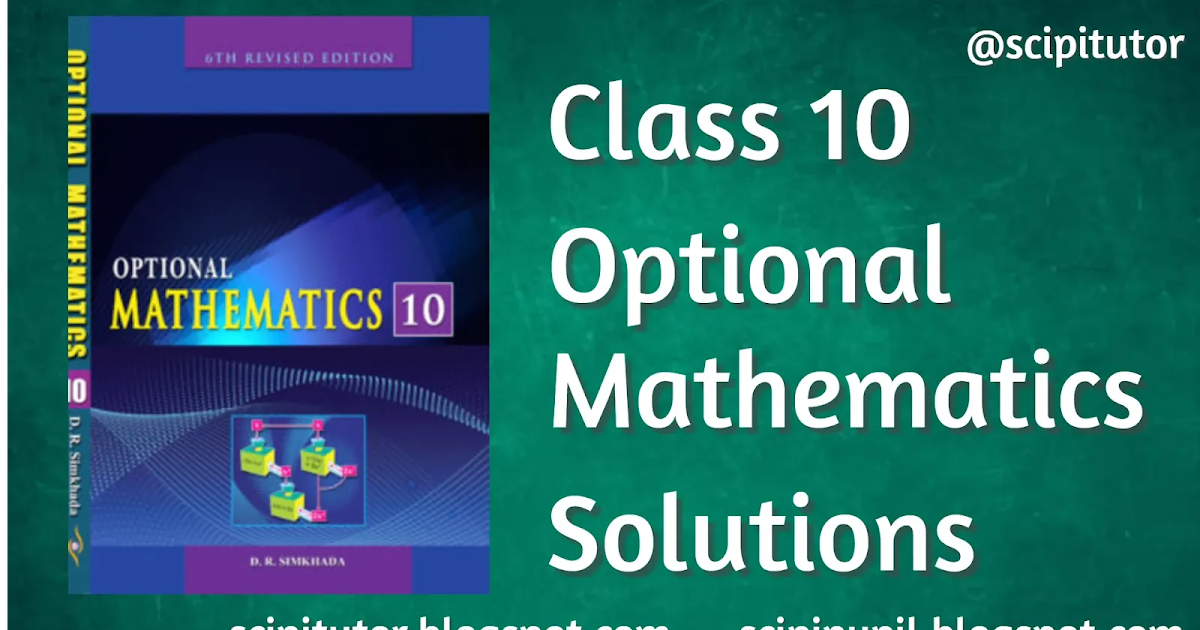 DR Simkhada Optional Mathematics Solutions Guide Class 10