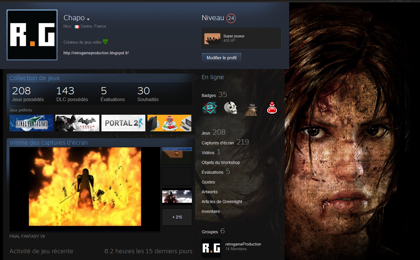 comment augmenter niveau steam