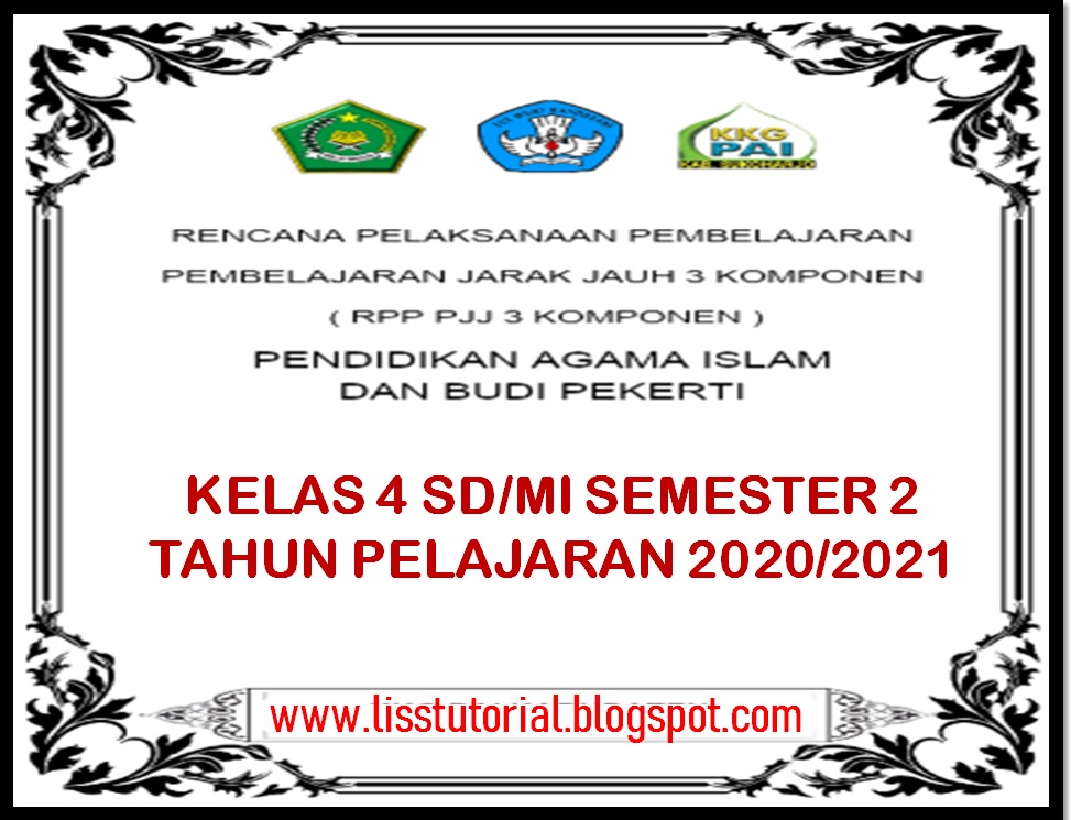 RPP Daring 1 Lembar PAI Dan BP Semester 2 Kelas 4 SD/MI Kurikulum 2013