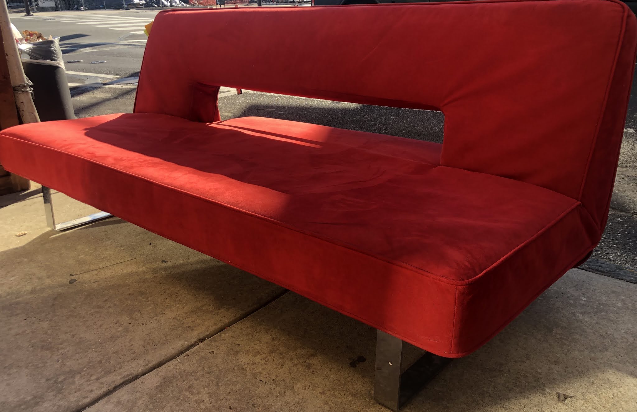 Uhuru Furniture & Collectibles 480231 Modern Style Red Futon 145 SOLD