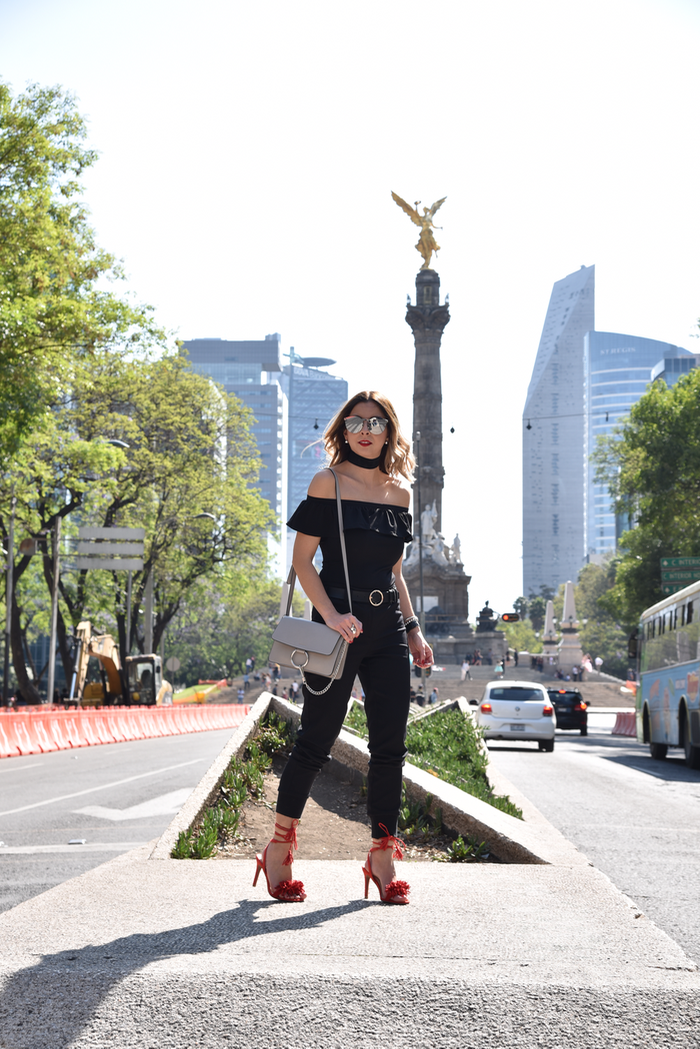 All black Le Château outfit for MBFWMx | Eli in the Walk-in