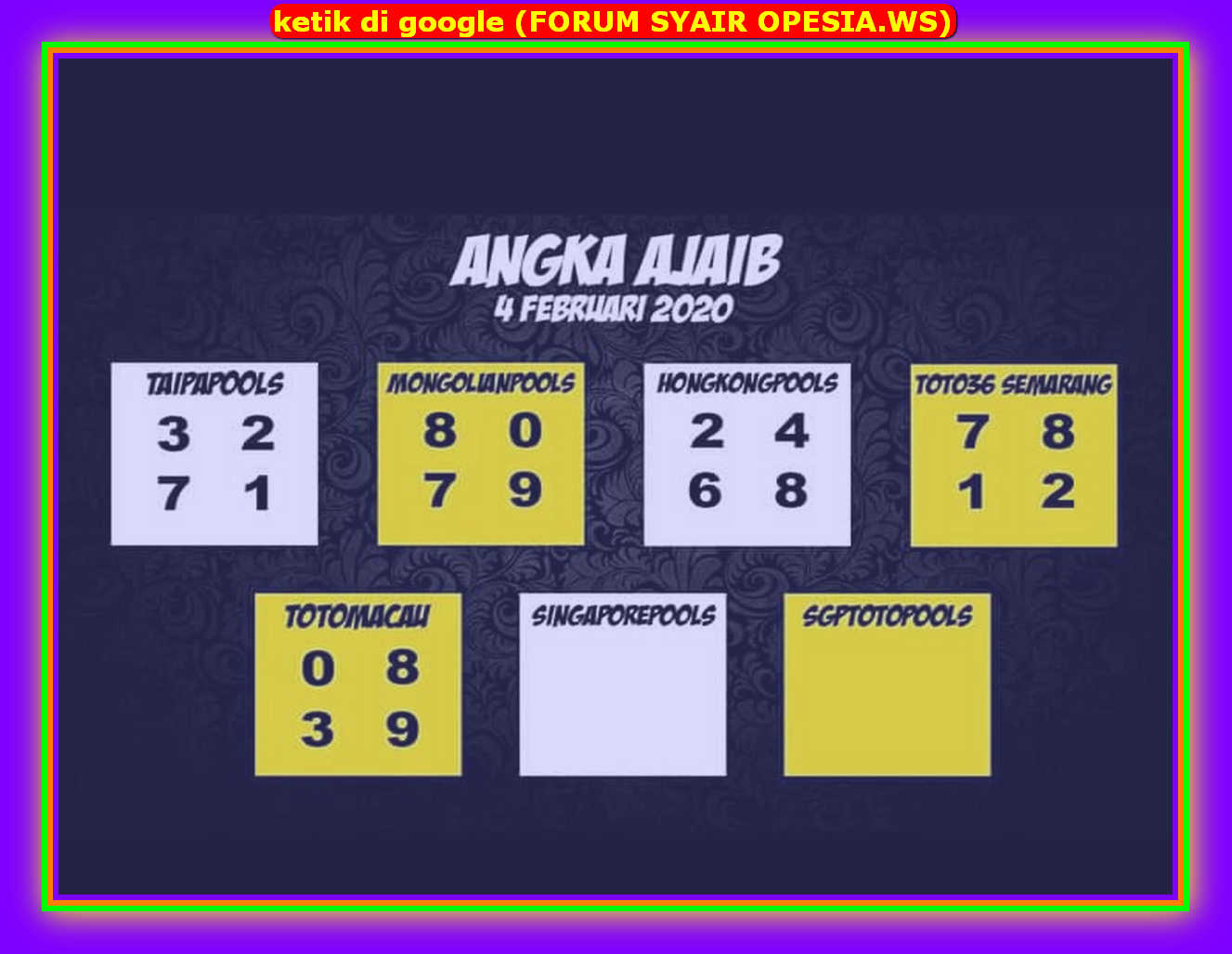 1 New Message Kode Syair Sydney 4 Februari 2020 Forum Syair Togel Hongkong Singapura Sydney 1 New Message Kode Syair Sydney 4 Februari 2020 Forum Syair Togel Hongkong Singapura Sydney