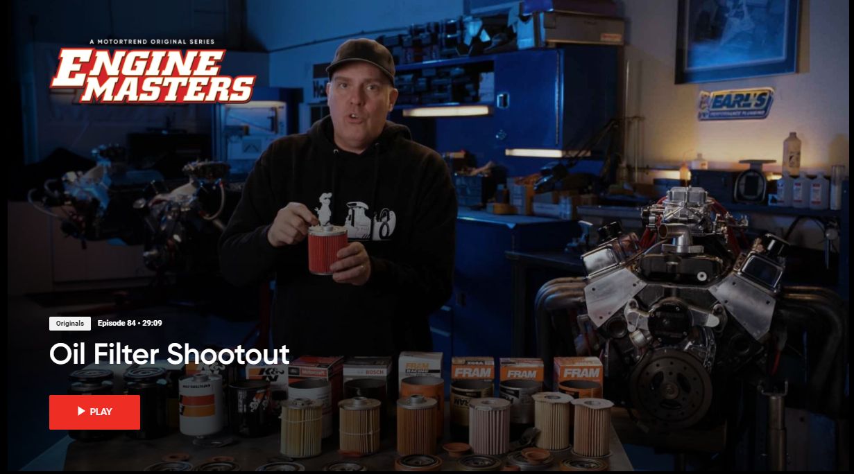 Oil Filter Shootout from Motor Trend and Engine Masters Nissan