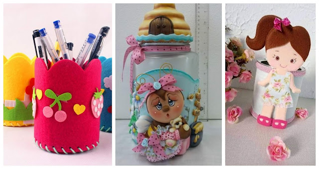 10 Impresionantes manualidades con moldes para decorar latas de leche