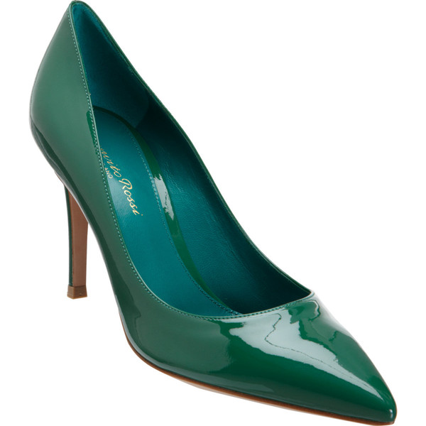 escarpins vert bouteille