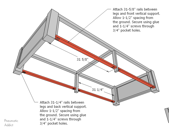How to Build a Futon Base with Storage Drawers Pneumatic Addict