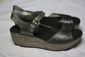 SANDAL JELLY BLACK GLITTER