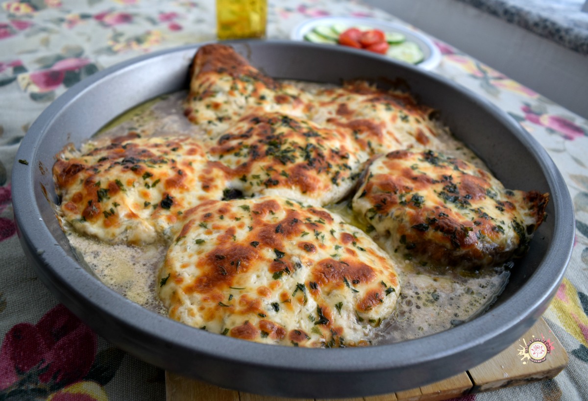 Hongos portobello rellenos al horno Sabrina´s Sea of Colors