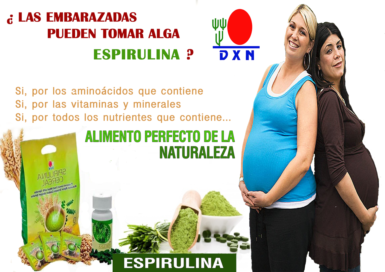 CUALES SON LOS BENEFICIOS DE LA SPIRULINA EN EL EMBARAZO DXN SALUD Dxn Salud y Nutrición