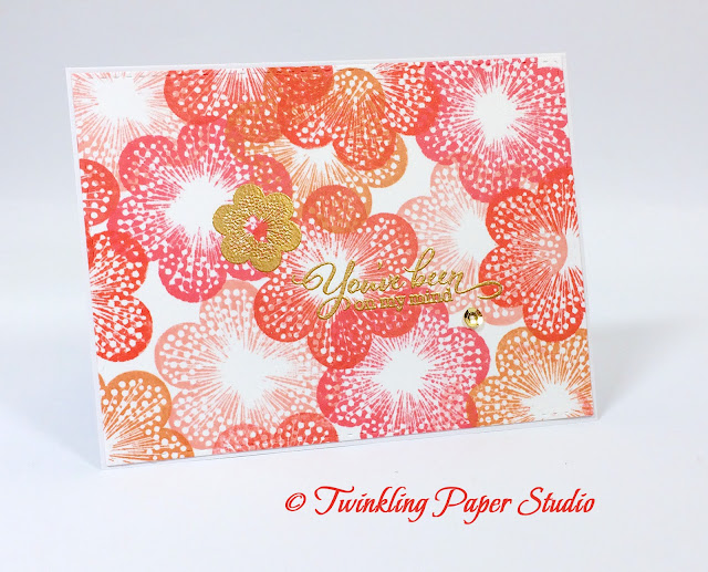 Twinkling Paper Studio: Stamping Patterned Backgrounds