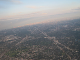 View of greater Chicago from the air
