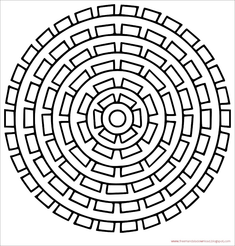 Mandalas mit geometrischen Mustern Pdf - Free Mandala